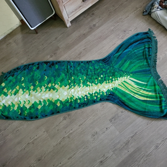 Bonfire Bay Bath Mermaid Tail Beach Towel Poshmark